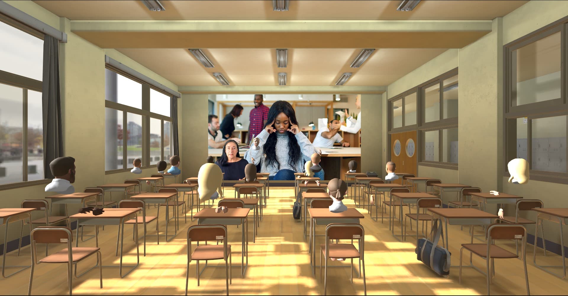 Virtual Reality Classroom - Metaverse for Education